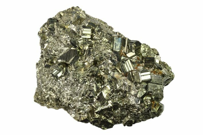 Gleaming Pyrite Crystal Cluster - Peru #138133